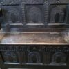 Carved Oak Settle - Image 2