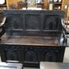 Carved Oak Settle