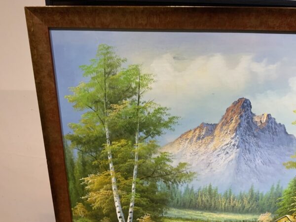 Matterhorn Switzerland Painting Antique Art 6