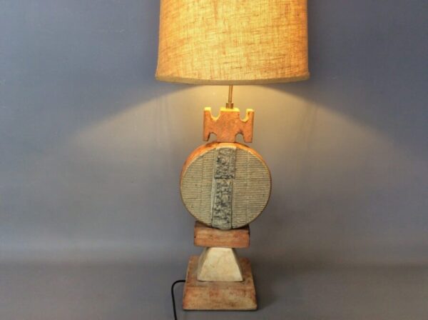 Bernard Rooke Studio Pottery Totem Lamp Mid Century - Image 2