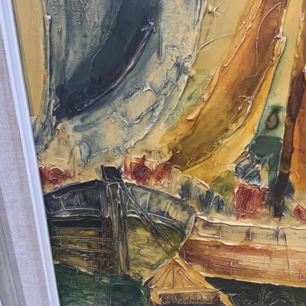 Painting 60’s oil on canvas - Image 14
