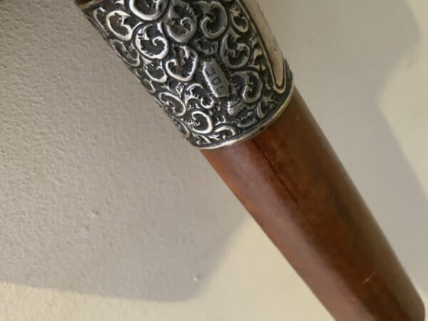 Superb Gentleman’s walking stick sword stick with silver collar - Image 31