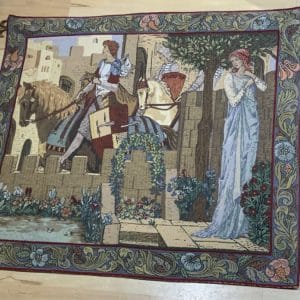 Winchester Cathedral Tapestry “ Arthurian Legend Antique Collectibles