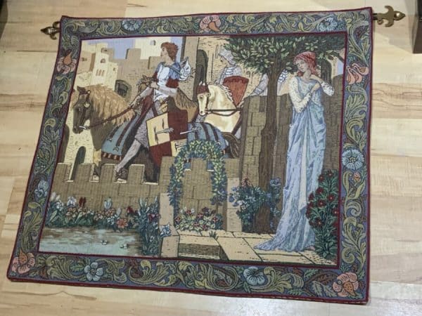 Winchester Cathedral Tapestry “ Arthurian Legend Antique Collectibles 3