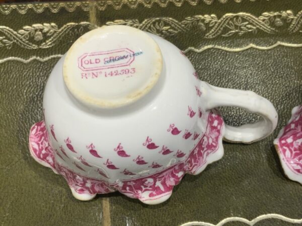 Copeland Spode Strawberry’s & Cream rare Old Crow Pattern Antique Ceramics 11