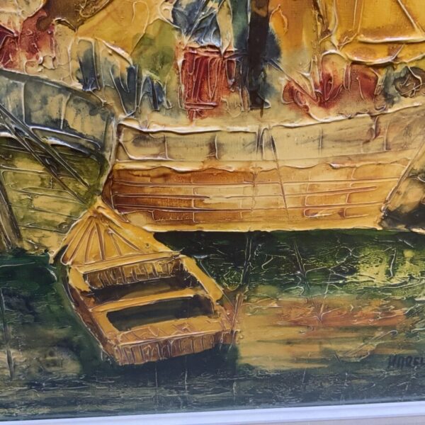 Painting 60’s oil on canvas - Image 16