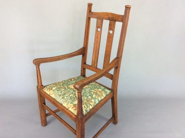 Arts and Crafts Glasgow School Desk Chair arts and crafts antiques Antique Chairs 3