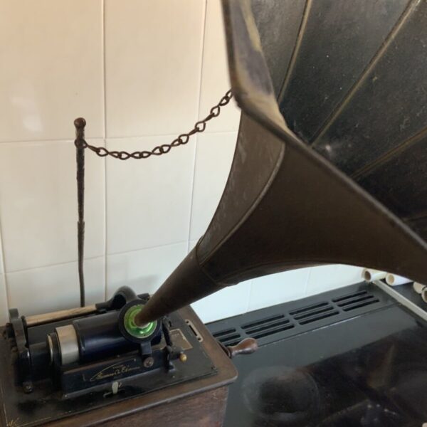 Phonograph Standard Edison with Crane & Witches Horn - Image 13