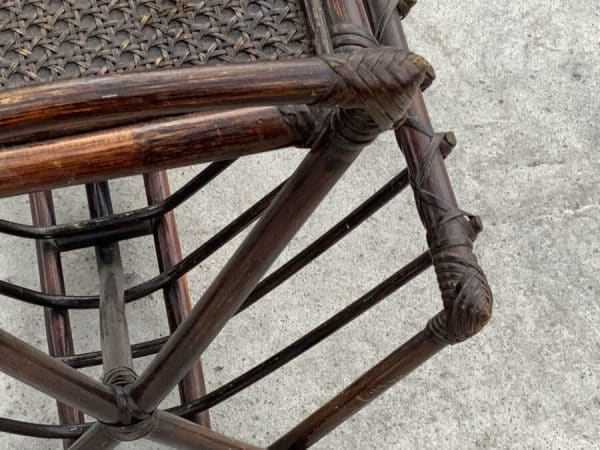 Canterbury Japanese influence Bamboo and rattan early 20th century Antique Bookcases 8