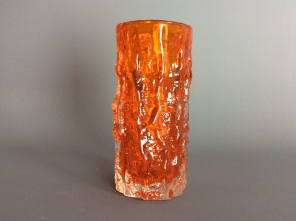 Whitefriars Small Bark Vase by Geoffrey Baxter Bark Vase by Geoffrey Baxter Antique Glassware 7