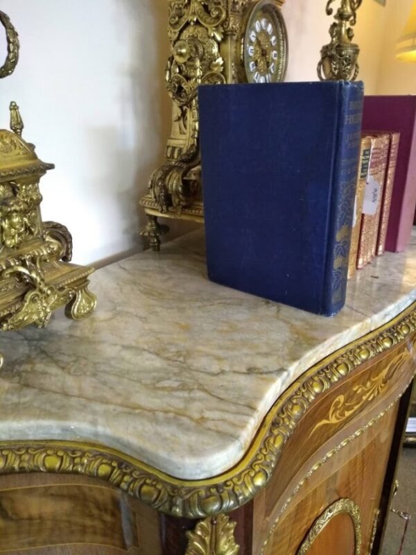Louis XV1 Style French Marble Top Cabinet - Image 8