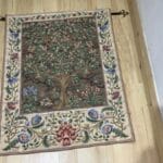 William Morris Tree of Life designed Flemish woven tapestry Antique Textiles