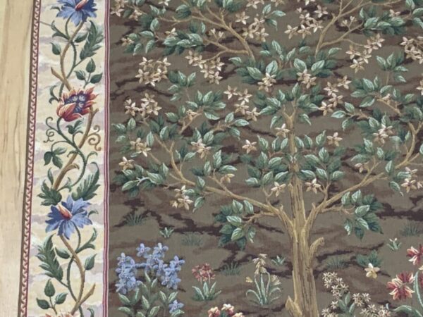 William Morris Tree of Life designed Flemish woven tapestry Antique Textiles 7