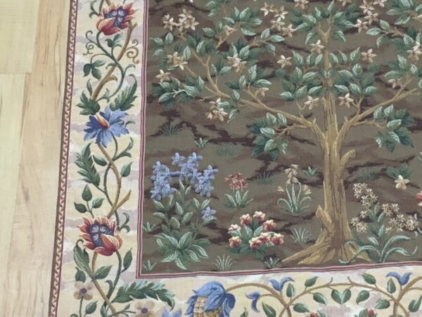 William Morris Tree of Life designed Flemish woven tapestry Antique Textiles 8