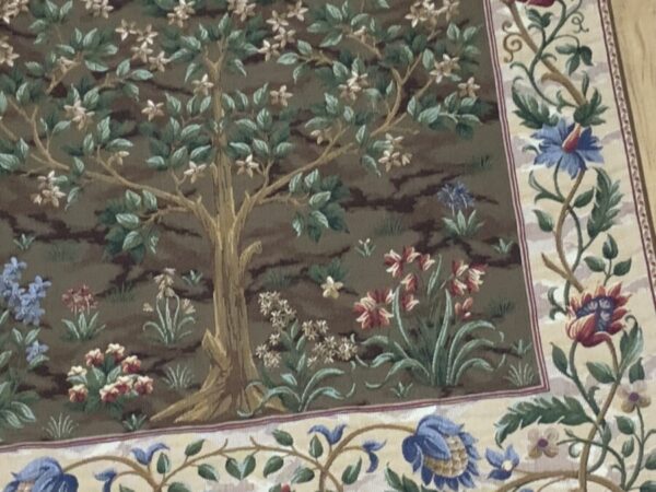 William Morris Tree of Life designed Flemish woven tapestry Antique Textiles 9