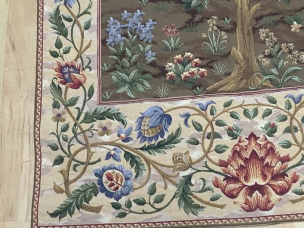 William Morris Tree of Life designed Flemish woven tapestry Antique Textiles 11