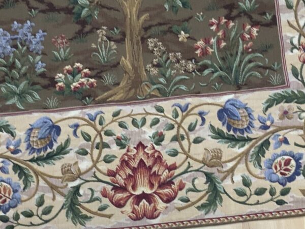 William Morris Tree of Life designed Flemish woven tapestry Antique Textiles 13