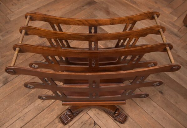 Victorian Mahogany Canterbury/ Magazine/ Music Rack SAI1340 - Image 5