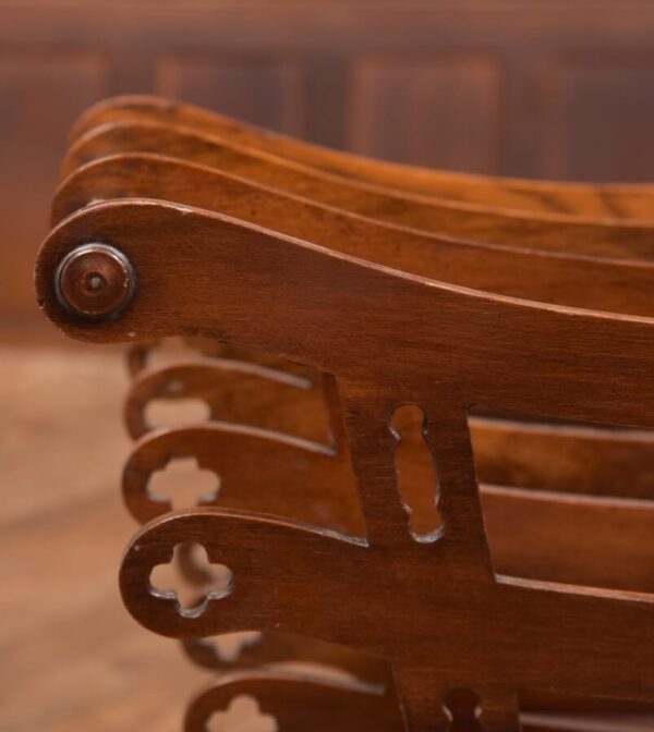 Victorian Mahogany Canterbury/ Magazine/ Music Rack SAI1340 - Image 6