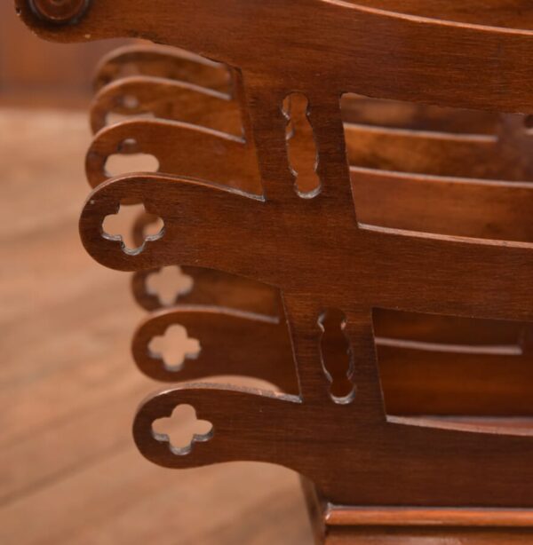Victorian Mahogany Canterbury/ Magazine/ Music Rack SAI1340 - Image 7