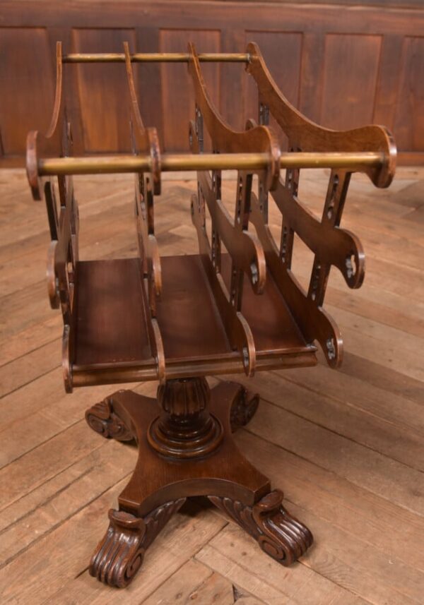 Victorian Mahogany Canterbury/ Magazine/ Music Rack SAI1340 - Image 12