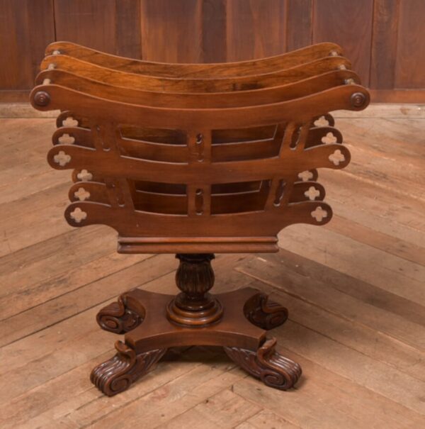 Victorian Mahogany Canterbury/ Magazine/ Music Rack SAI1340 - Image 9