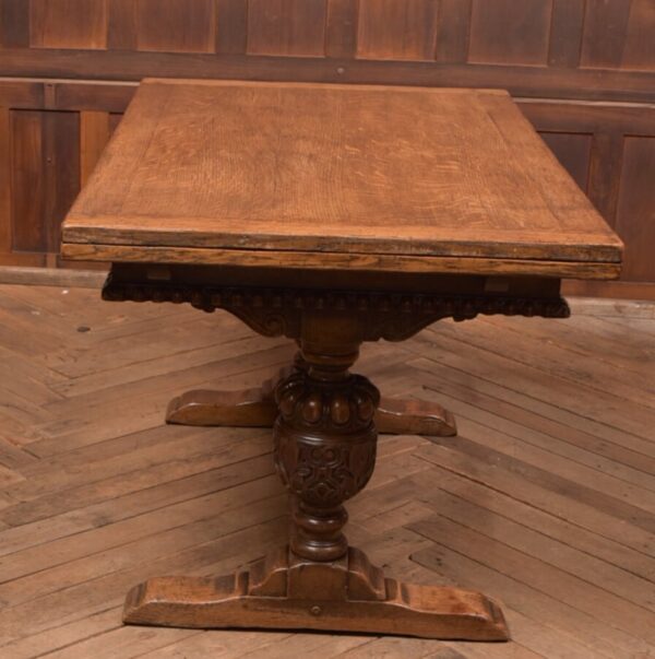 Edwardian Oak Pull Out Table SAI2679 Antique Tables 7