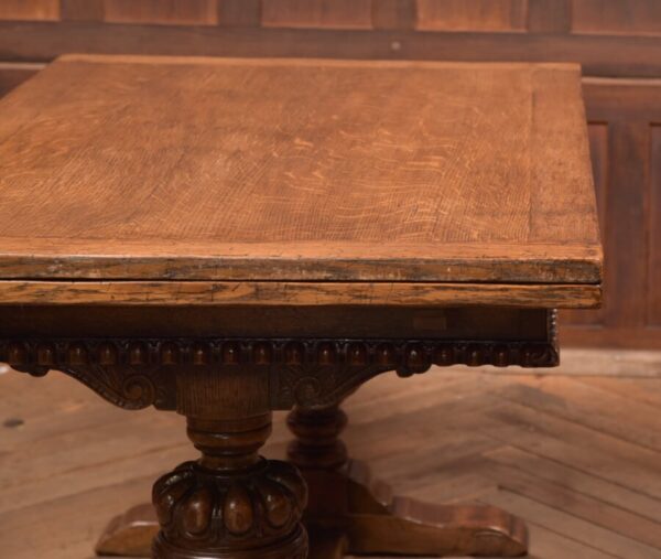 Edwardian Oak Pull Out Table SAI2679 Antique Tables 6