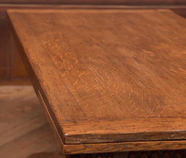 Edwardian Oak Pull Out Table SAI2679 Antique Tables 5