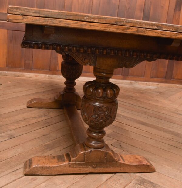 Edwardian Oak Pull Out Table SAI2679 Antique Tables 4