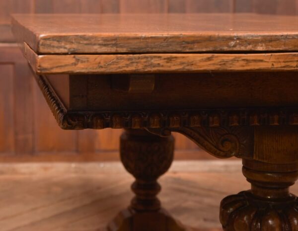 Edwardian Oak Pull Out Table SAI2679 - Image 6