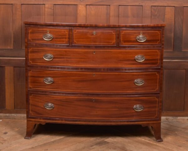 Georgian Bow Front Chest Of Drawers SAI2680 Antique Chest Of Drawers 3