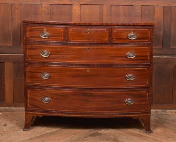 Georgian Bow Front Chest Of Drawers SAI2680