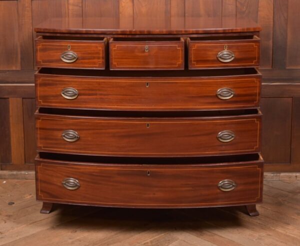 Georgian Bow Front Chest Of Drawers SAI2680 Antique Chest Of Drawers 7