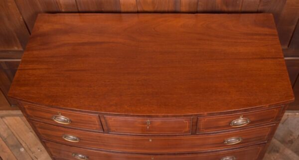 Georgian Bow Front Chest Of Drawers SAI2680 - Image 9