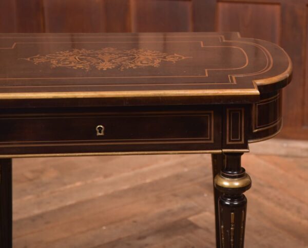 Victorian Ebony And Brass Work Table SAI2687 - Image 8
