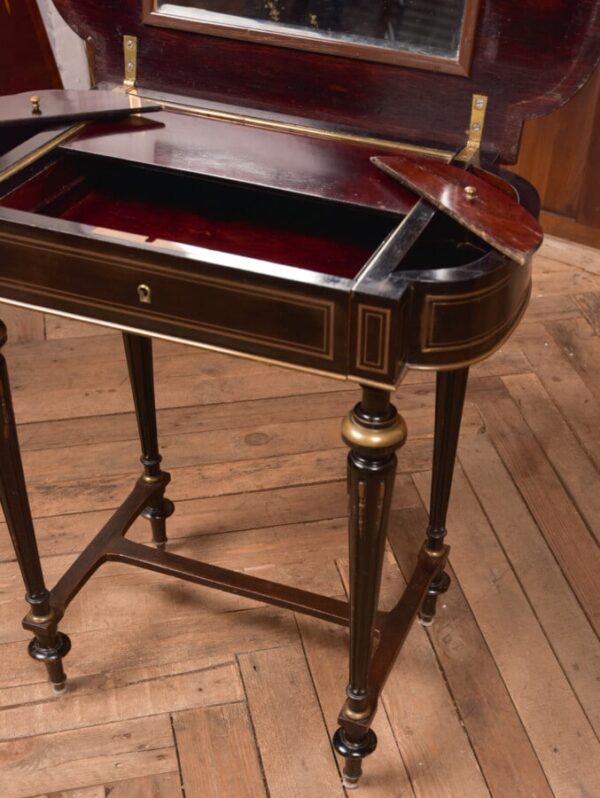Victorian Ebony And Brass Work Table SAI2687 - Image 10