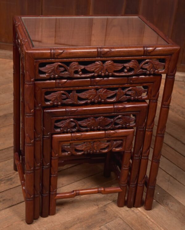 Chinese Rosewood Set of 4 Nest of Table SAI2684 - Image 2