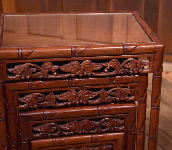 Chinese Rosewood Set of 4 Nest of Table SAI2684 - Image 4