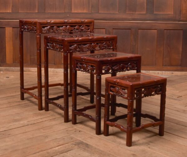 Chinese Rosewood Set of 4 Nest of Table SAI2684 - Image 13