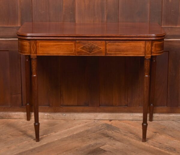Regency Mahogany Fold Over Tea Table SAI2688