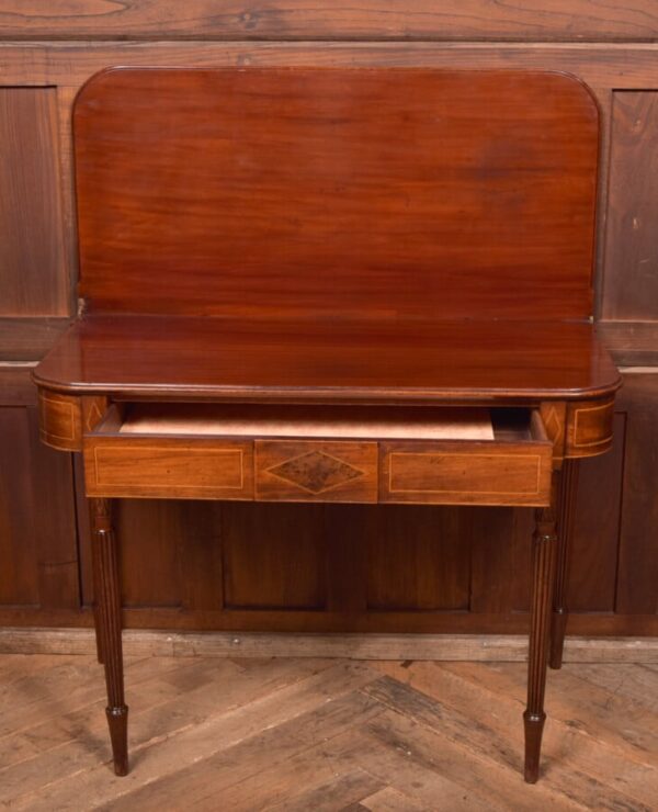 Regency Mahogany Fold Over Tea Table SAI2688 - Image 10