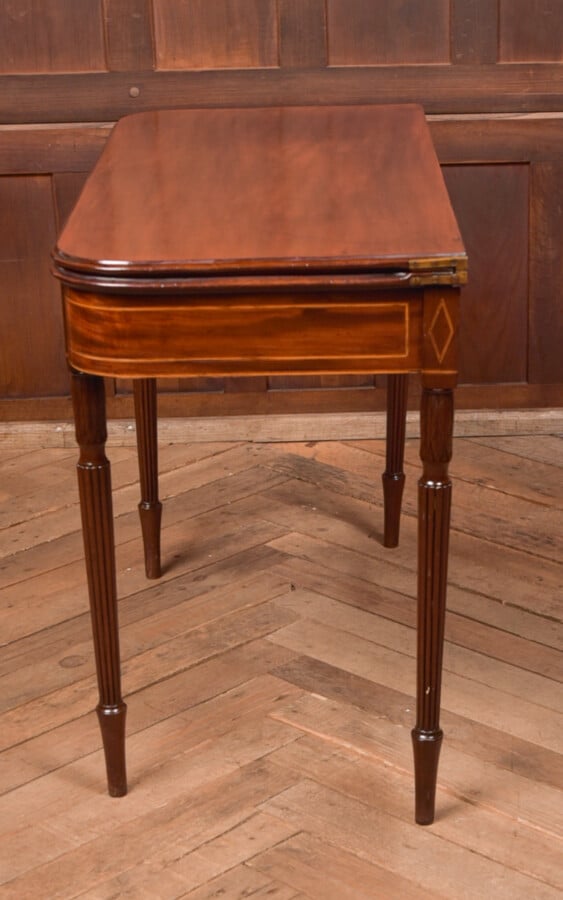 Regency Mahogany Fold Over Tea Table SAI2688 Antique Tables 11