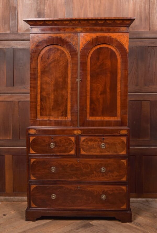 Georgian Mahogany Linen Press SAI2700 Antique Cabinets 3