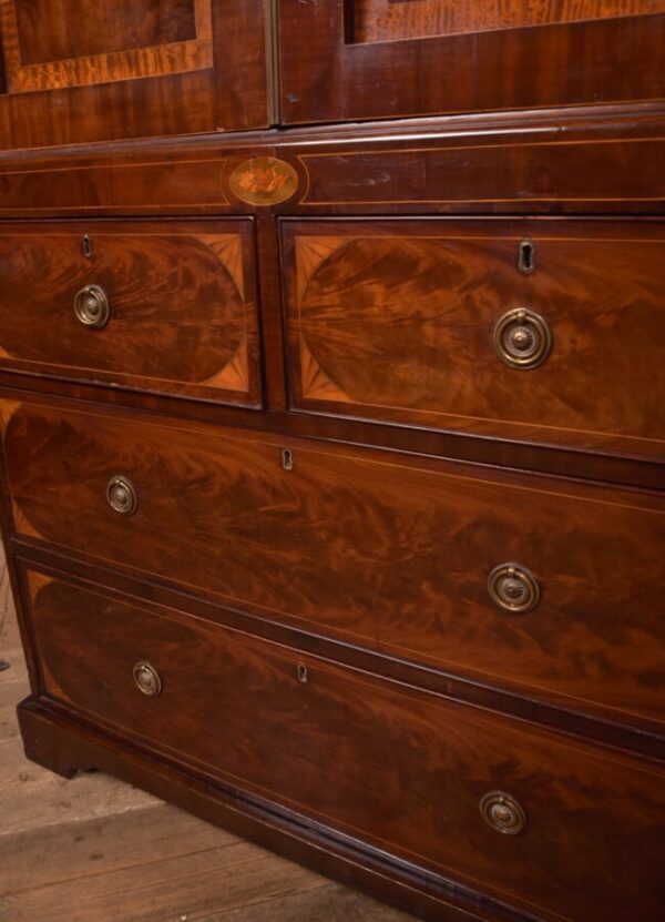 Georgian Mahogany Linen Press SAI2700 - Image 5