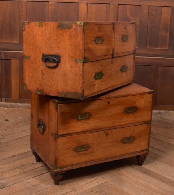 Camphor Wood Campaign Chest Of Drawers SAI2709 Antique Draws 4