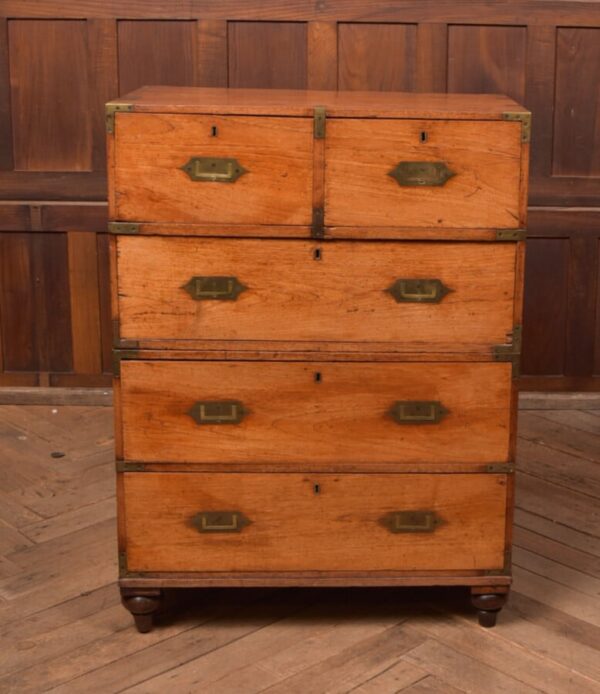 Camphor Wood Campaign Chest Of Drawers SAI2709 Antique Draws 9