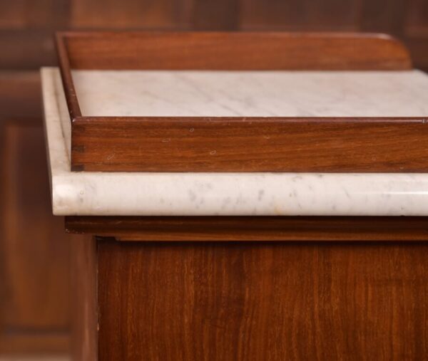 Victorian Mahogany Bedside Cabinet / Pot Cupboard SAI2707 - Image 11