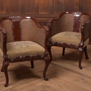Victorian Mahogany Bergere Armchairs SAI2706 Antique Chairs