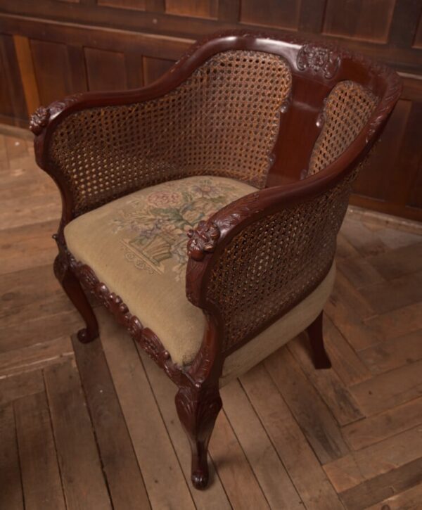 Victorian Mahogany Bergere Armchairs SAI2706 - Image 4